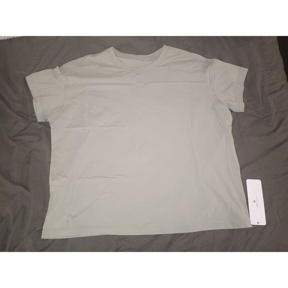 Short Sleeve Crew Neck T-Shirt - Light Gray